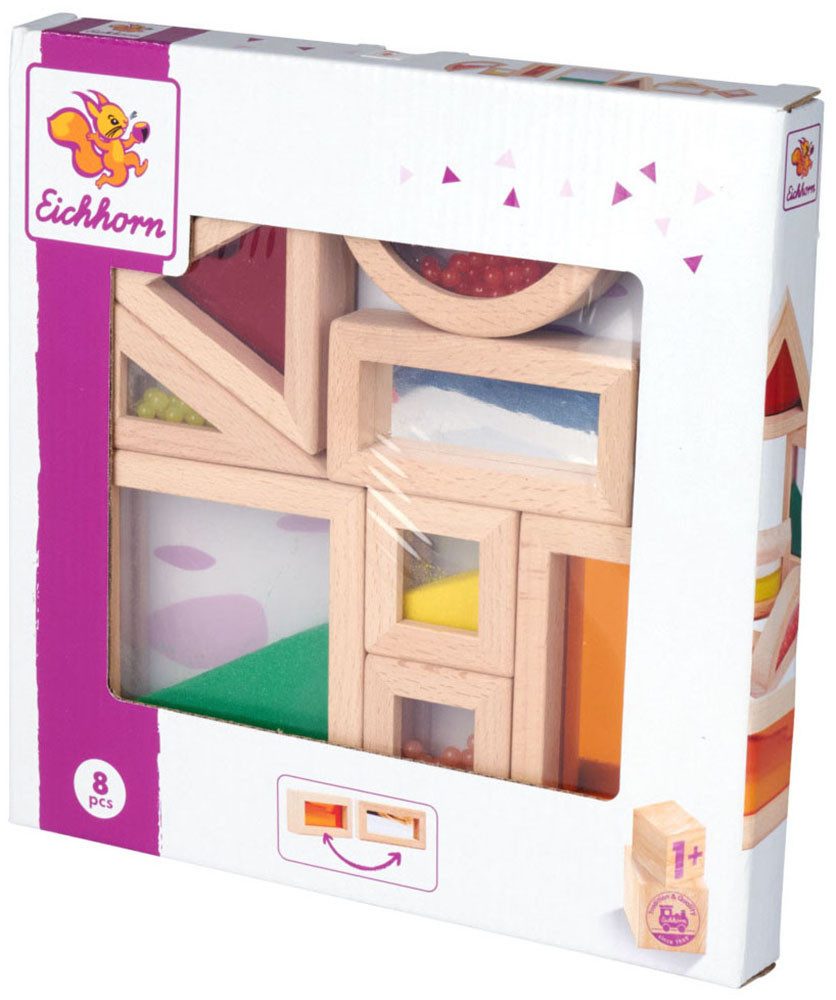Eichhorn Bausteine mit Sichtfenster Spielbausteine, (Set, 8 St)
