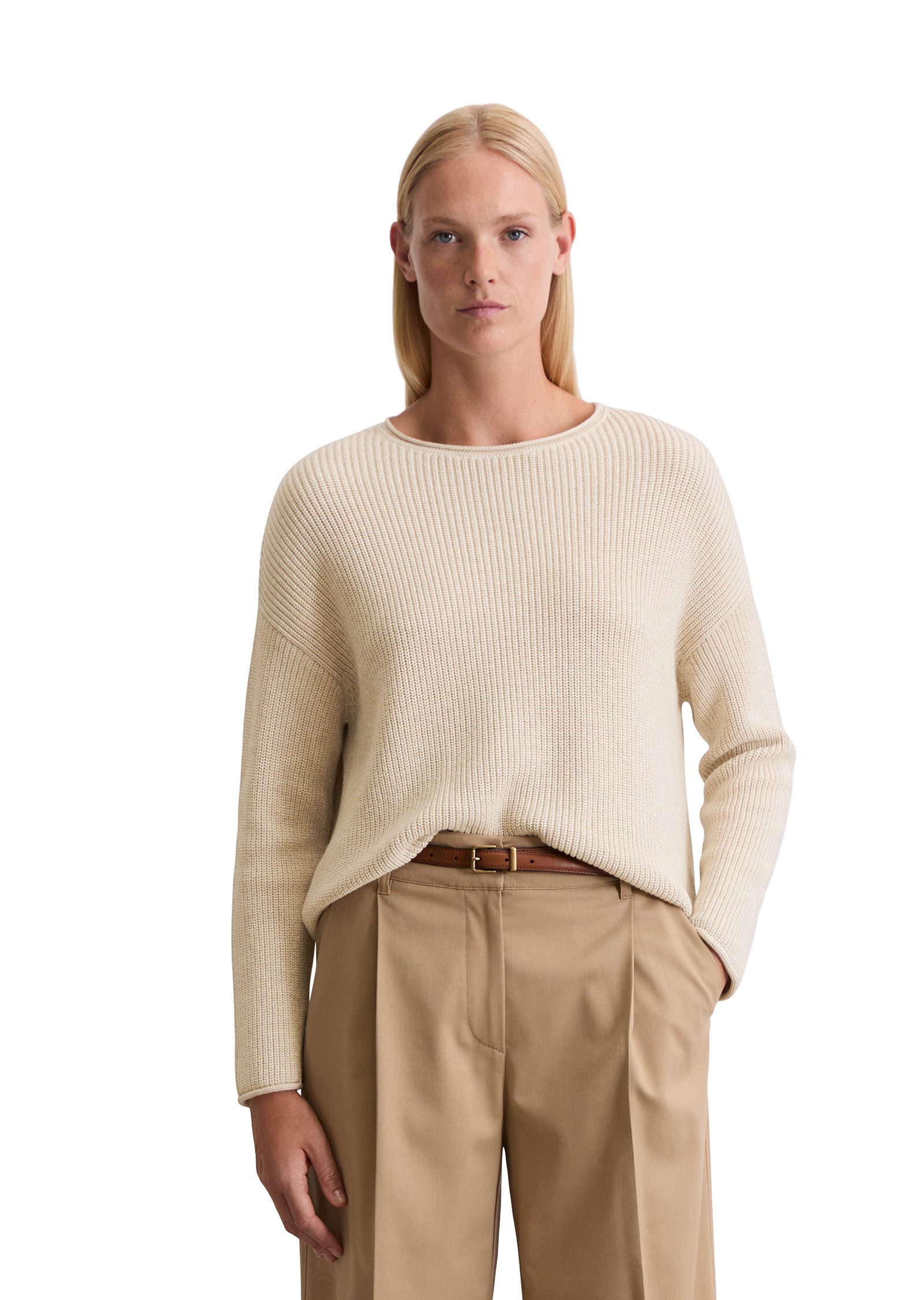 Marc O'Polo Strickpullover aus Heavy-Weight-Organic-Cotton günstig online kaufen