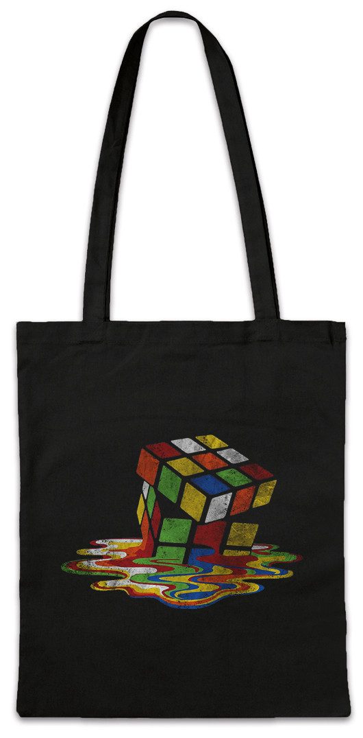 Beuteltasche Vintage Cube Melting Stofftasche Zauberwürfel 80s Magic Speed Cubing