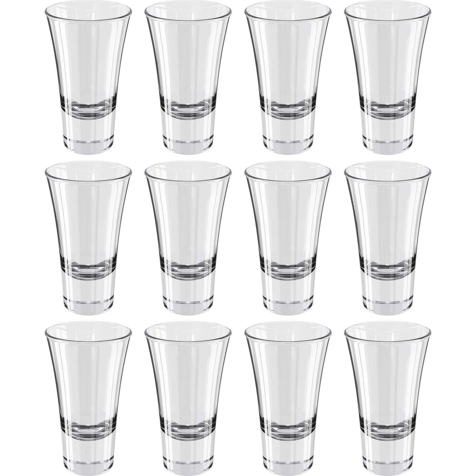 Wellgro Glas Wellgro 5,7cl Schnapsgläser - 5,2 x 8,8 cm - Shotgläser, 12-tlg.