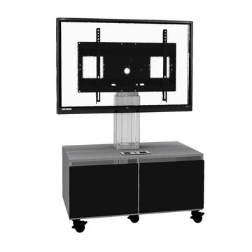 Celexon Display-Rollwagen Adjust-4286MS - 50cm Hub TV-Wandhalterung, (bis 86 Zoll, elektrisch höhenverstellbar, max VESA 800 x 600, schwarz/silber)