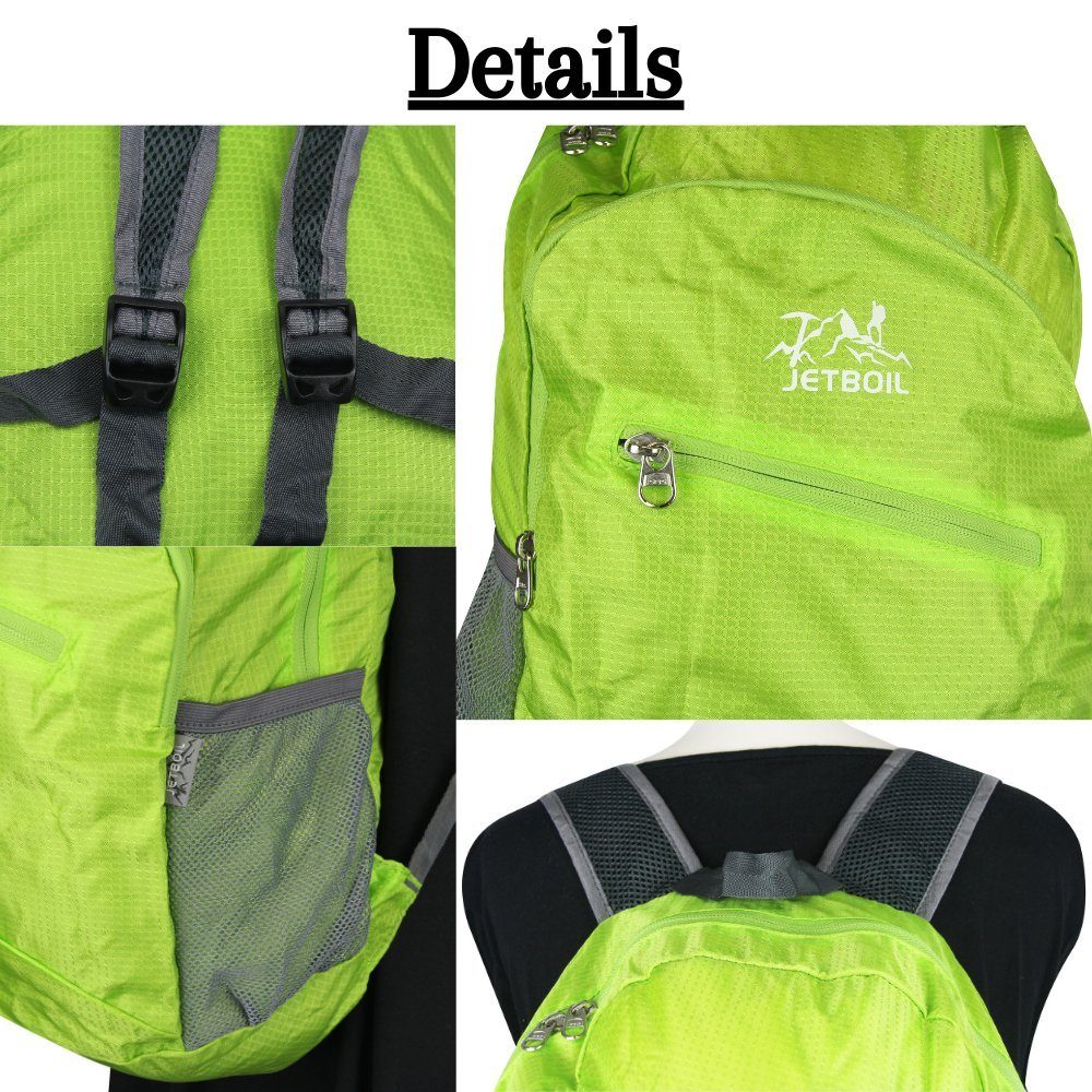 Frentree Rucksack Faltbar, Wasserdicht und sehr leicht, für Outdooraktivitäten geeignet, einfach zu verstauen