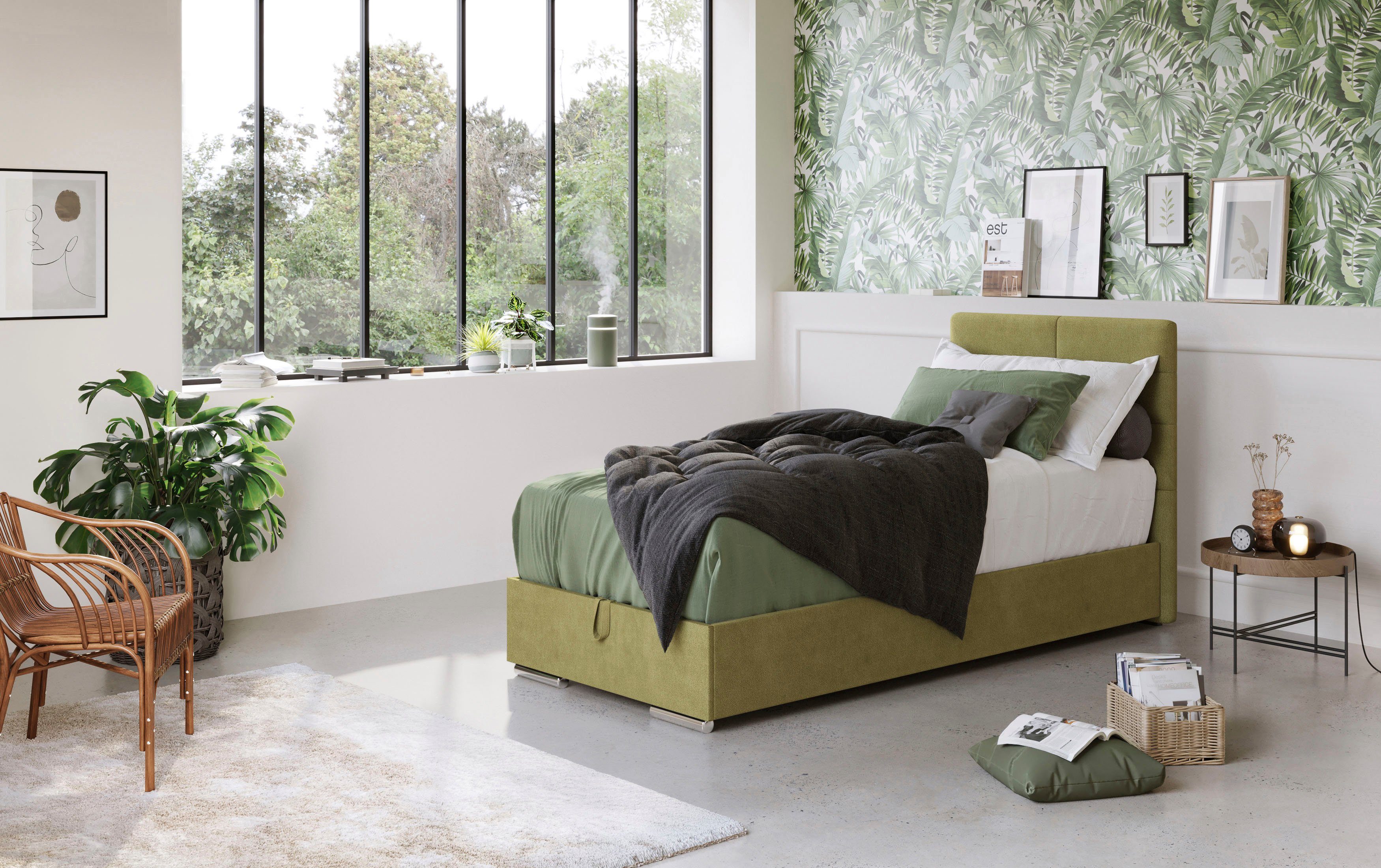 COTTA Boxbett Tom mit Bettkasten, Topper und Zierkissen, Bestseller, Unser Dauertiefpreis