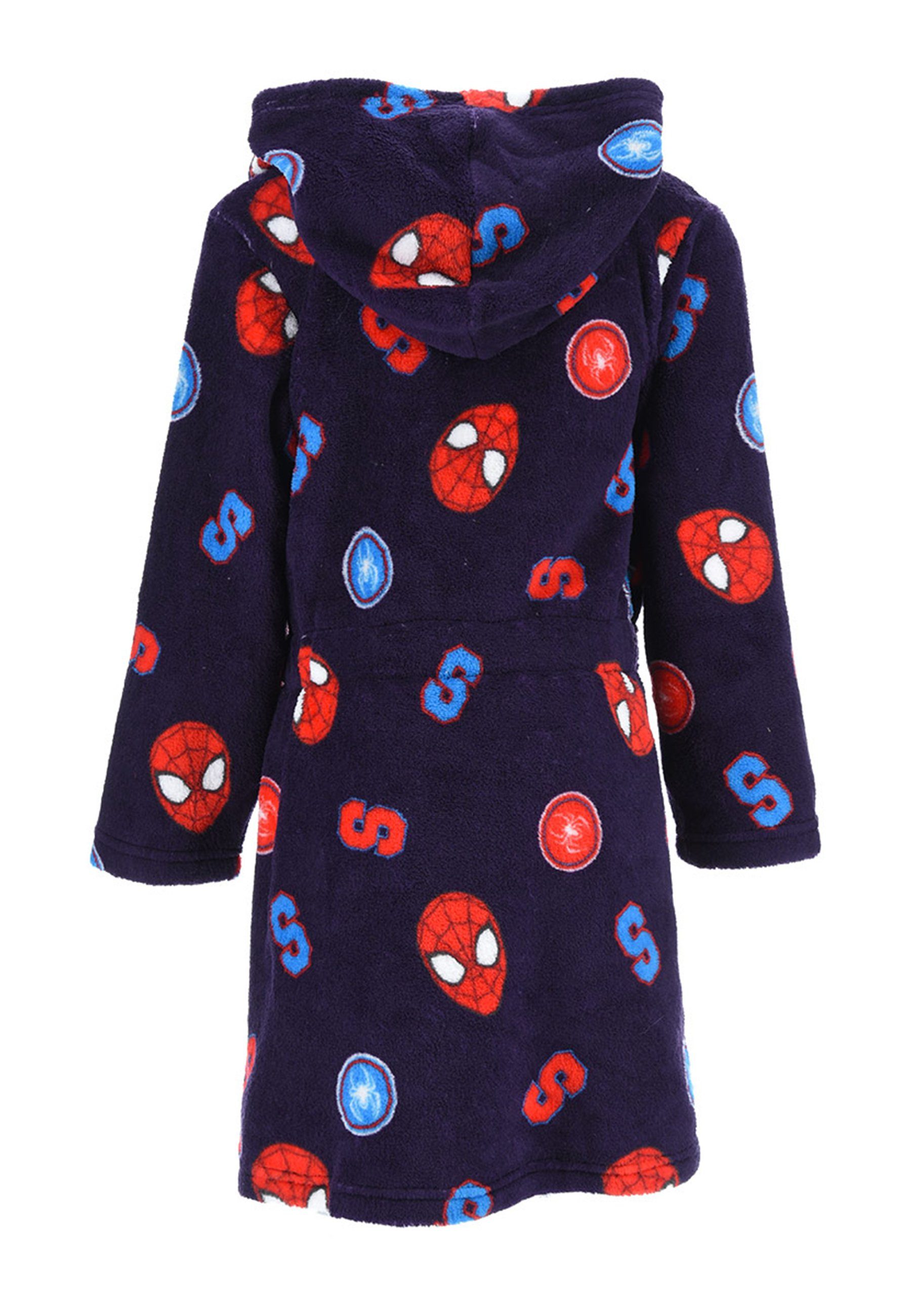 Spiderman Kinderbademantel Spider-Man Kinder Jungen Bademantel Morgenmantel