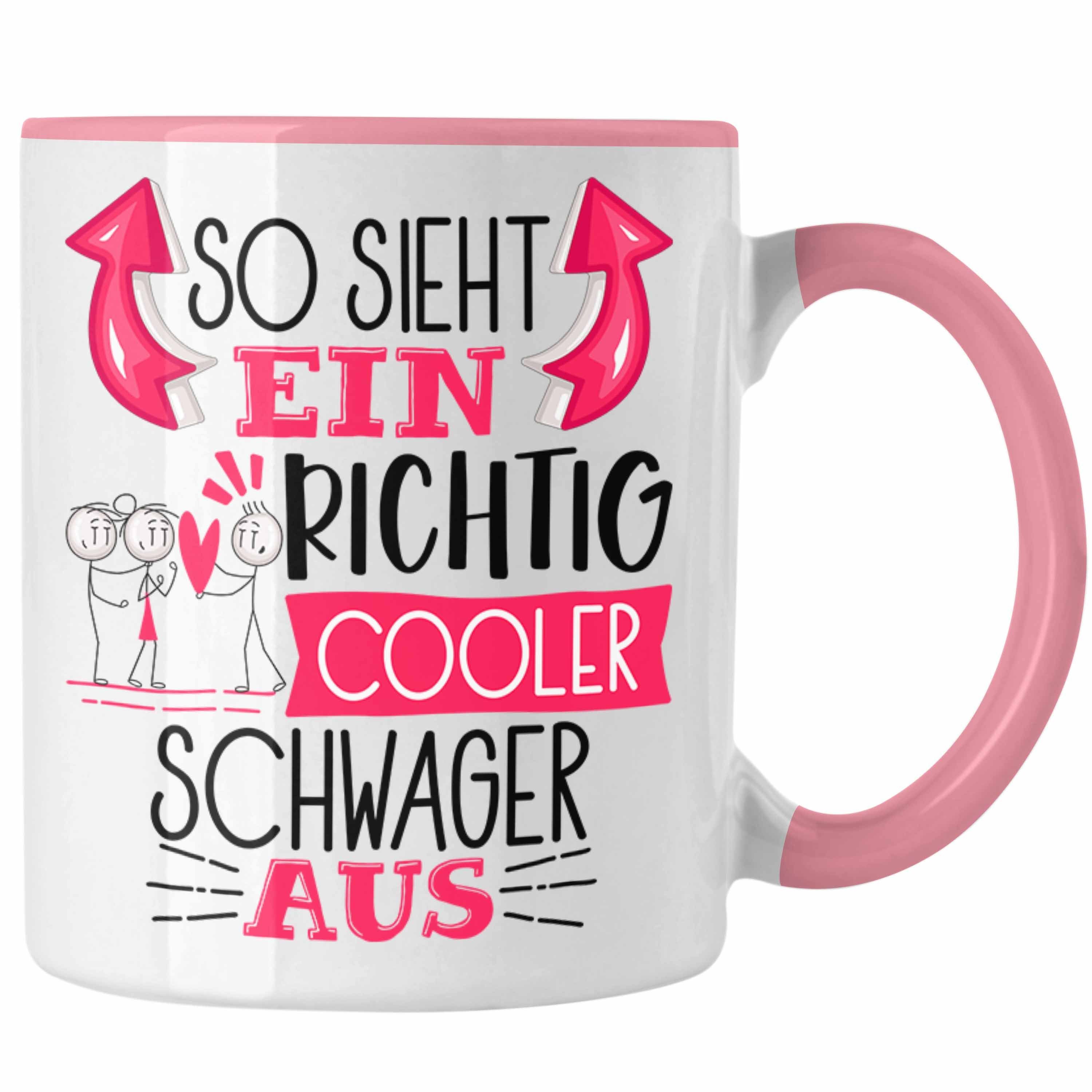 Trendation Tasse So Sieht Lustiger Rosa Cooler Richtig Spru Ein Tasse Aus Schwager Geschenk