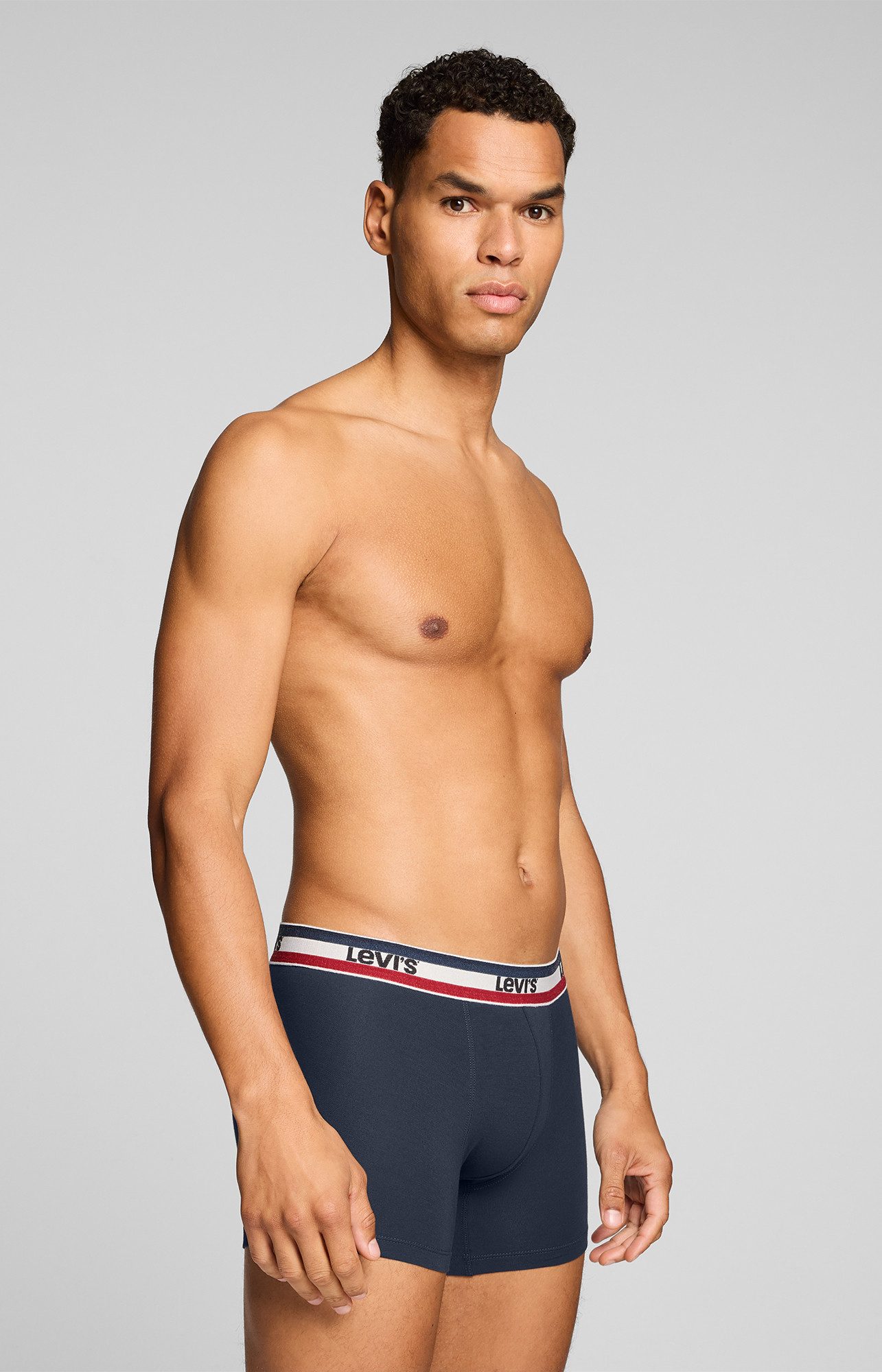 Levi's® Boxershorts LEVIS MEN REPEAT SPW LOGO BOXER BRIEF (2er Pack) ohne Eingriff, elastischer Logobund, Baumwoll-Mix