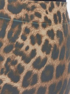 MONACO blue WEEKEND Leggings Stoffhose enganliegend mit Leopardenaufdruck