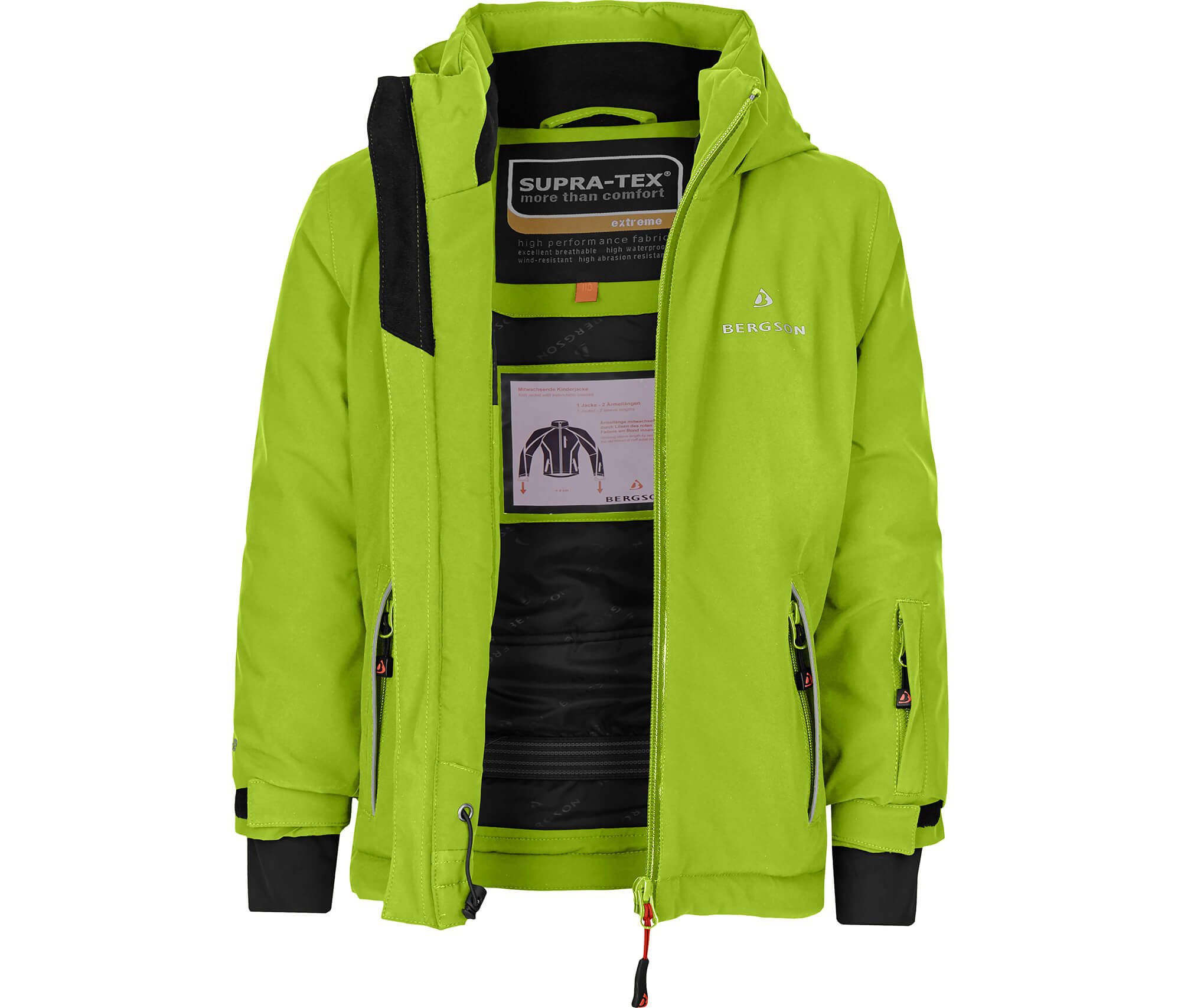 Bergson Winterjacke FRODO 2.0 Kinder Skijacke und Winterjacke, perfekt für kleine Wintersportler!