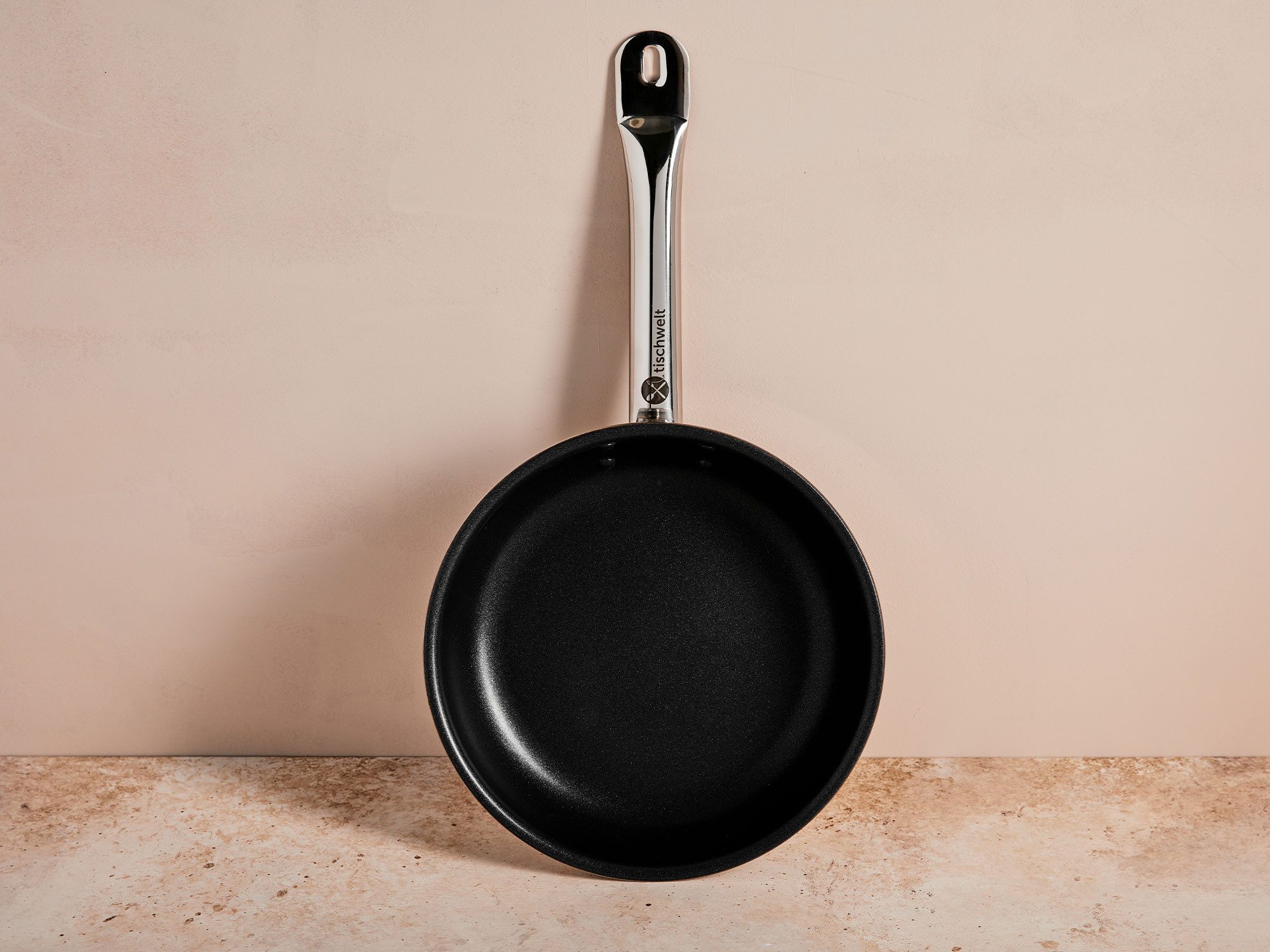 tischwelt Geschirr-Set Bratpfanne 20 cm Cook Love, Aluminium, Edelstahl 18-10