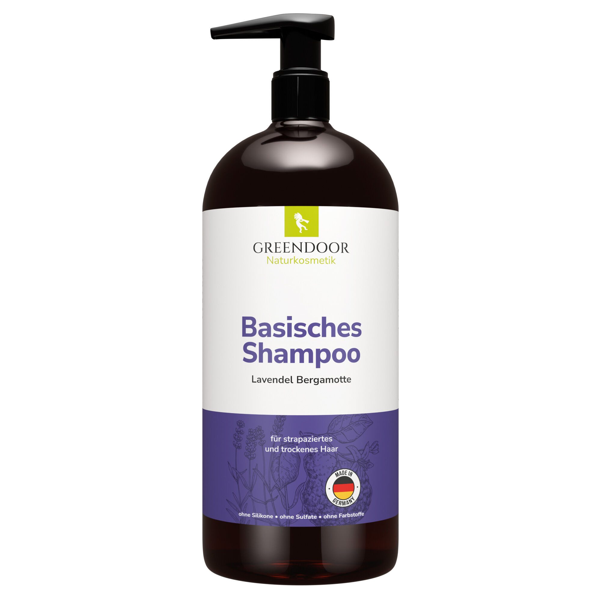 GREENDOOR Gelshampoo Basisches Shampoo XL Lavendel Bergamotte