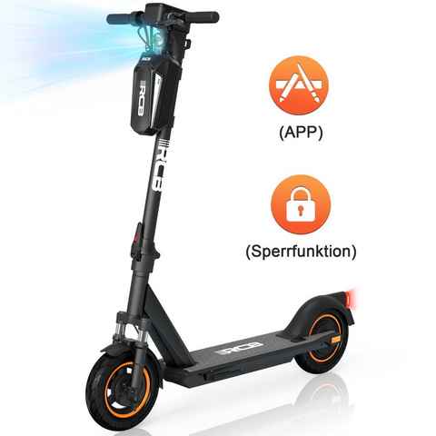 HITWAY E-Scooter 10 Zoll Klappbar E-roller 36V 11,4Ah Vollreifen mit Straßenzulassung, 350,00 W, 20,00 km/h, 410,4Wh,Ladegerät,Tasche,Installationswerkzeug,APP