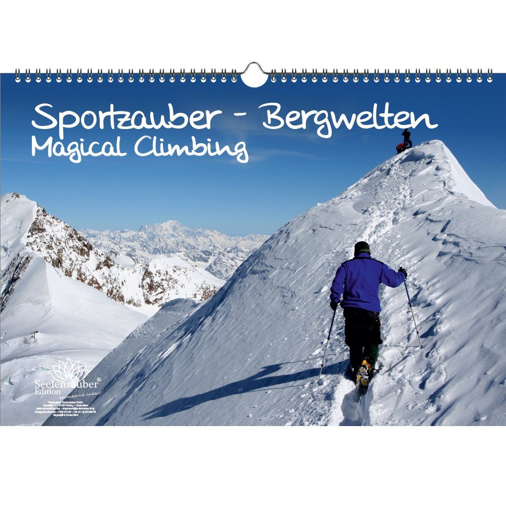 Seelenzauber ewige Kalender Sportzauber - Bergwelten DIN A3 Kalender - Immerwährender Kalender