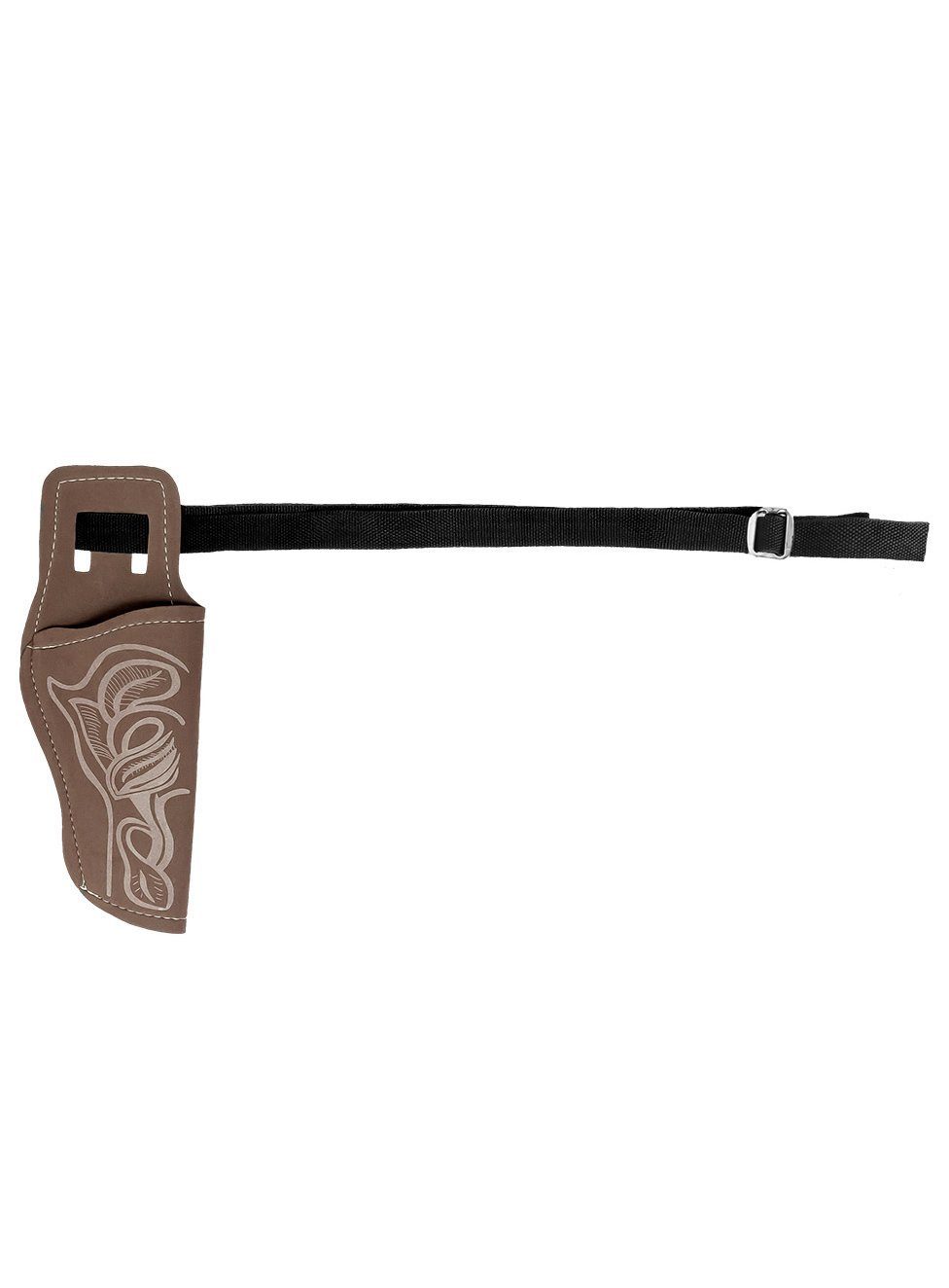 Boland Cowboy-Kostüm Revolver & Holster - Cowboy Fasching Kostüm Zubehö, Spielzeugpistole mit Gürtel und Halfter im Westernlook