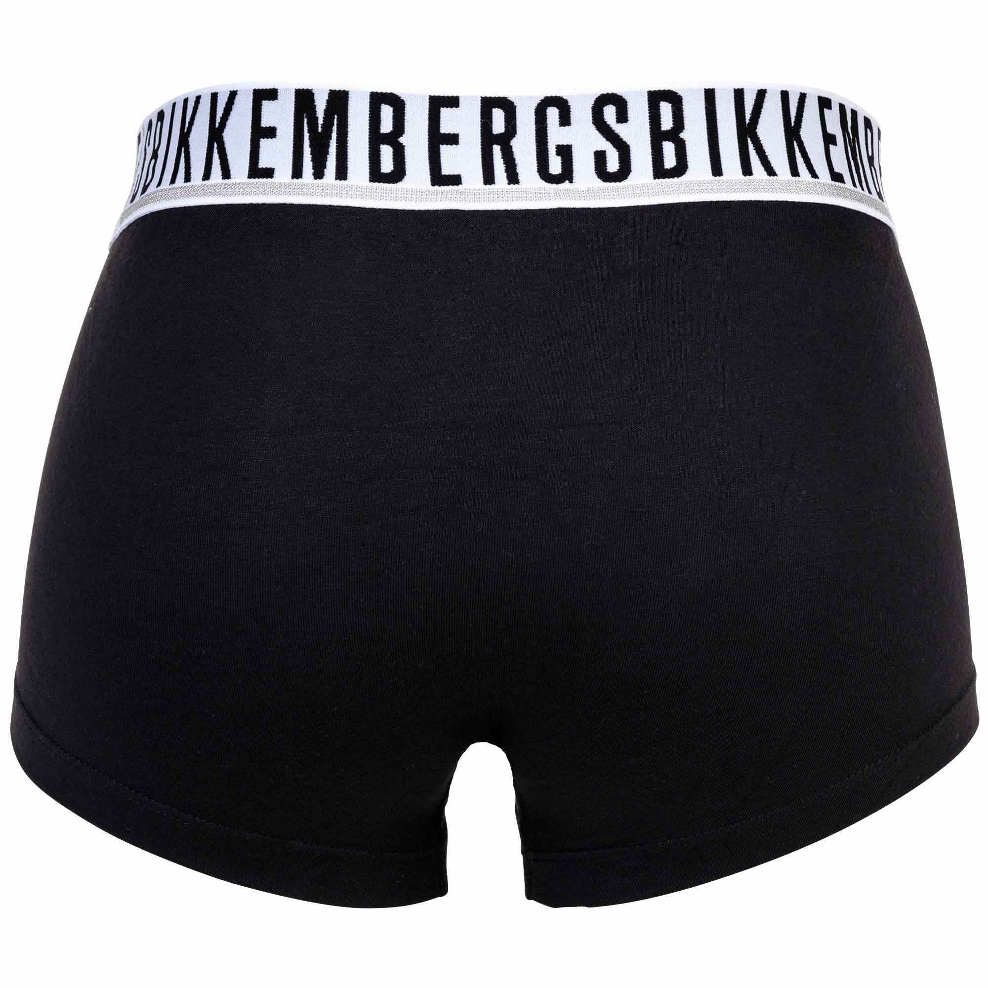 Boxer Herren TRUNKS Pack - 2er Bikkembergs Schwarz BI-PACK Boxershorts,