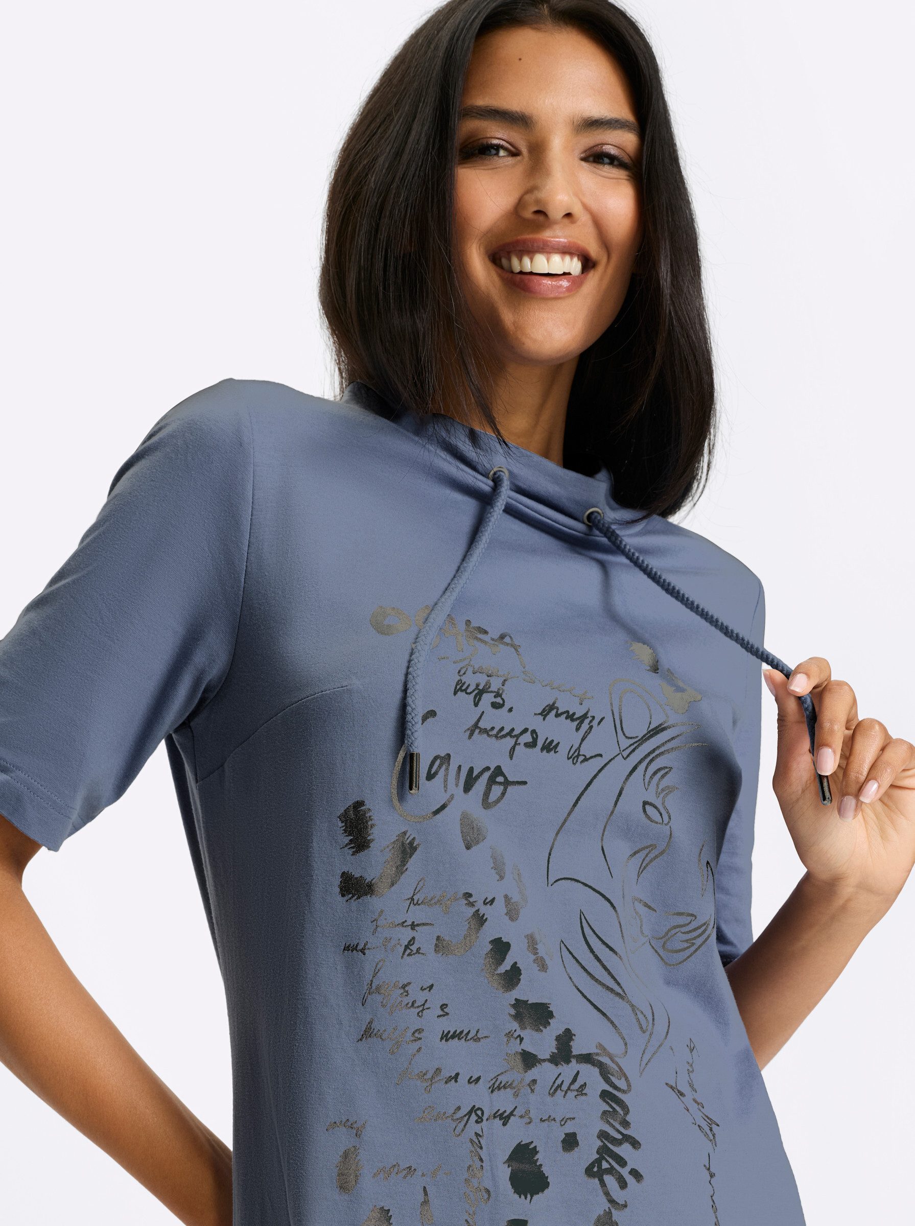 Sieh an! Jerseykleid Jersey-Kleid Kurzarm