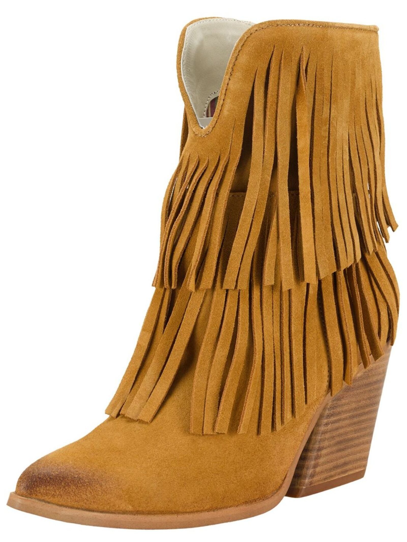 Stiefelette Veloursleder . Cowboy Stiefelette