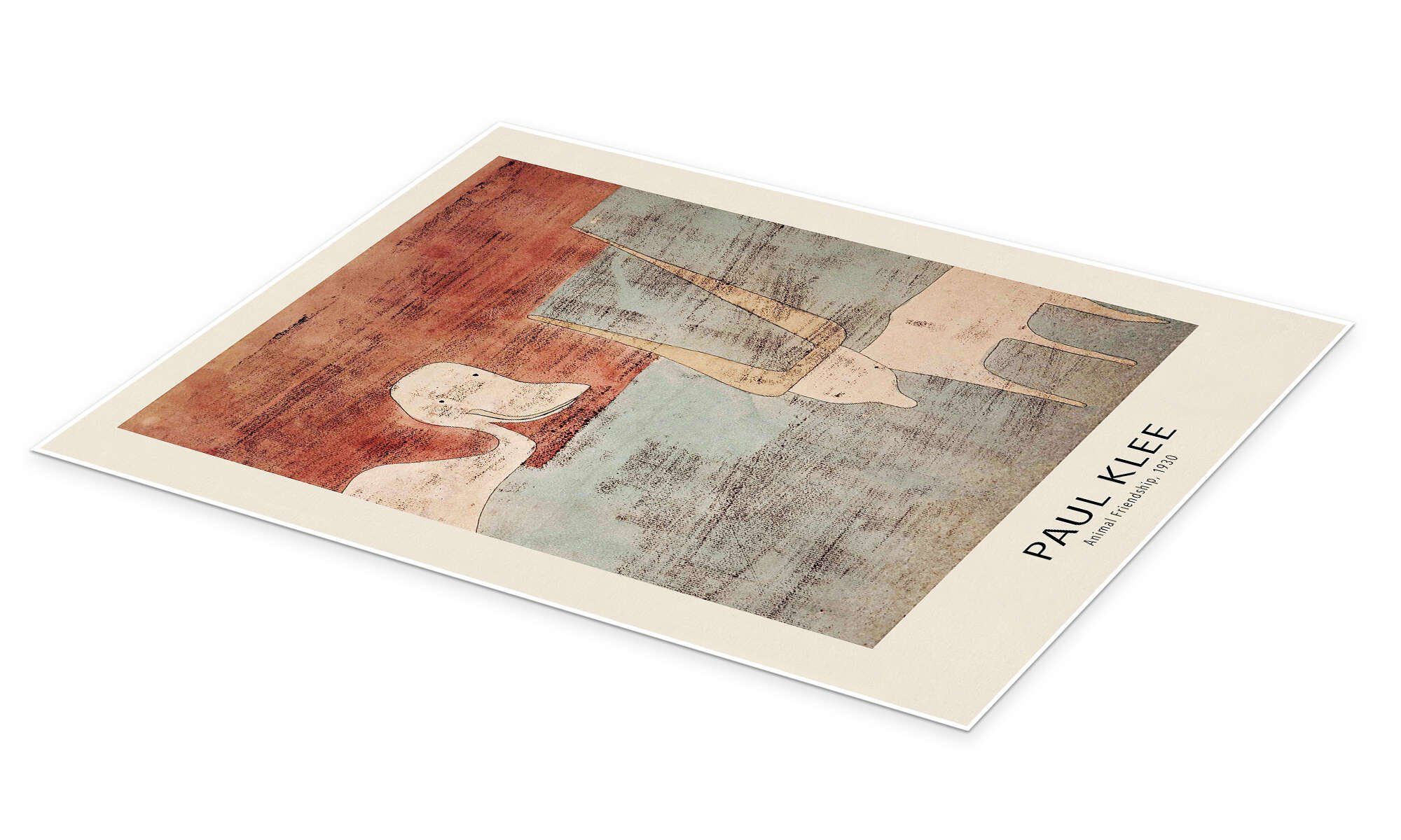 Posterlounge Wandbild Animal Friendship, 1930, Paul Klee, erhältlich als Poster, Leinwandbild, Wandsticker oder Acrylglasbild