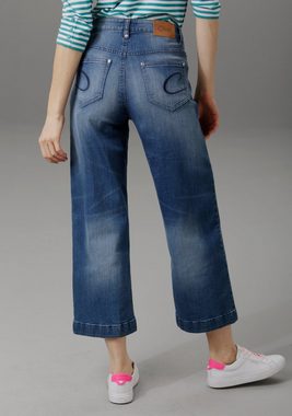 Aniston CASUAL 7/8-Jeans in Used-Waschung