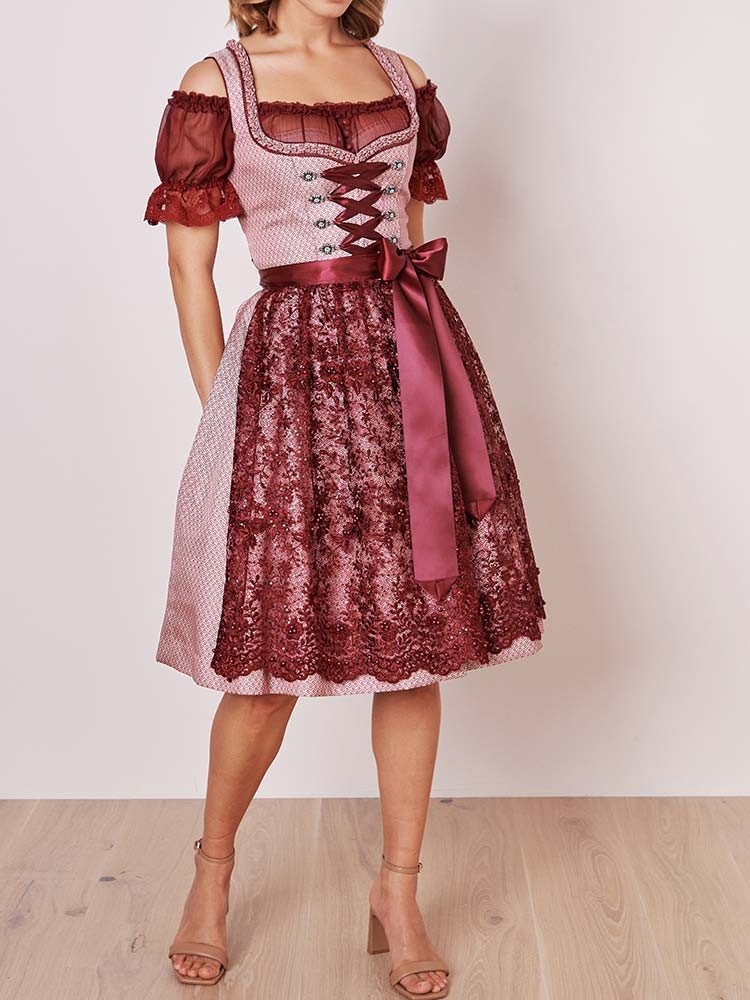 Krüger Dirndl Dirndl Marica 60er Länge beere – Bild 3 von 4