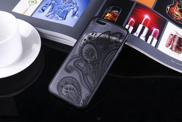 König Design Handyhülle Samsung Galaxy S6 Edge, Samsung Galaxy S6 Edge Handyhülle Backcover Schwarz