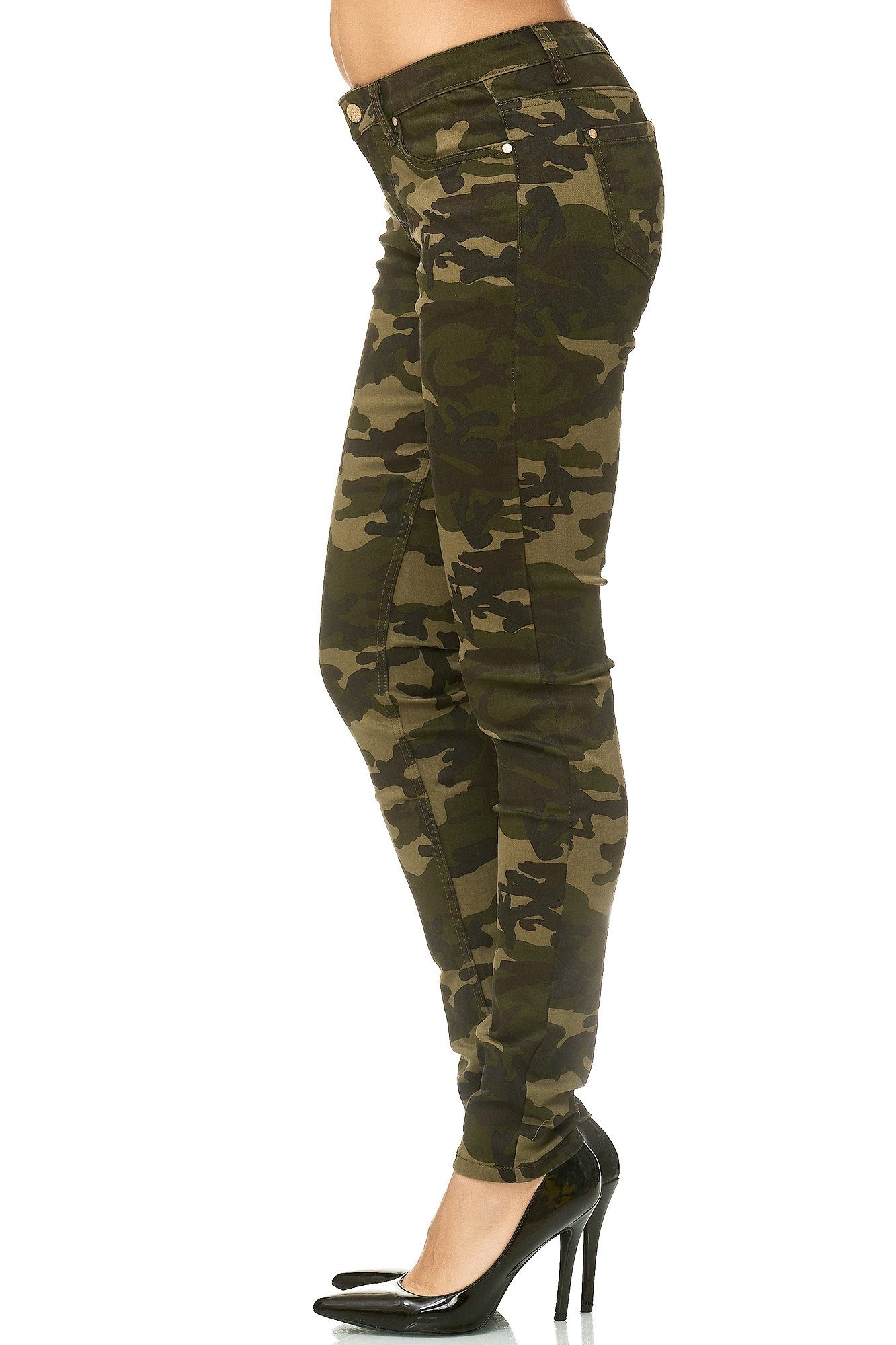 Elara Skinny-fit-Jeans Elara Damen Stretch Hose günstig online kaufen