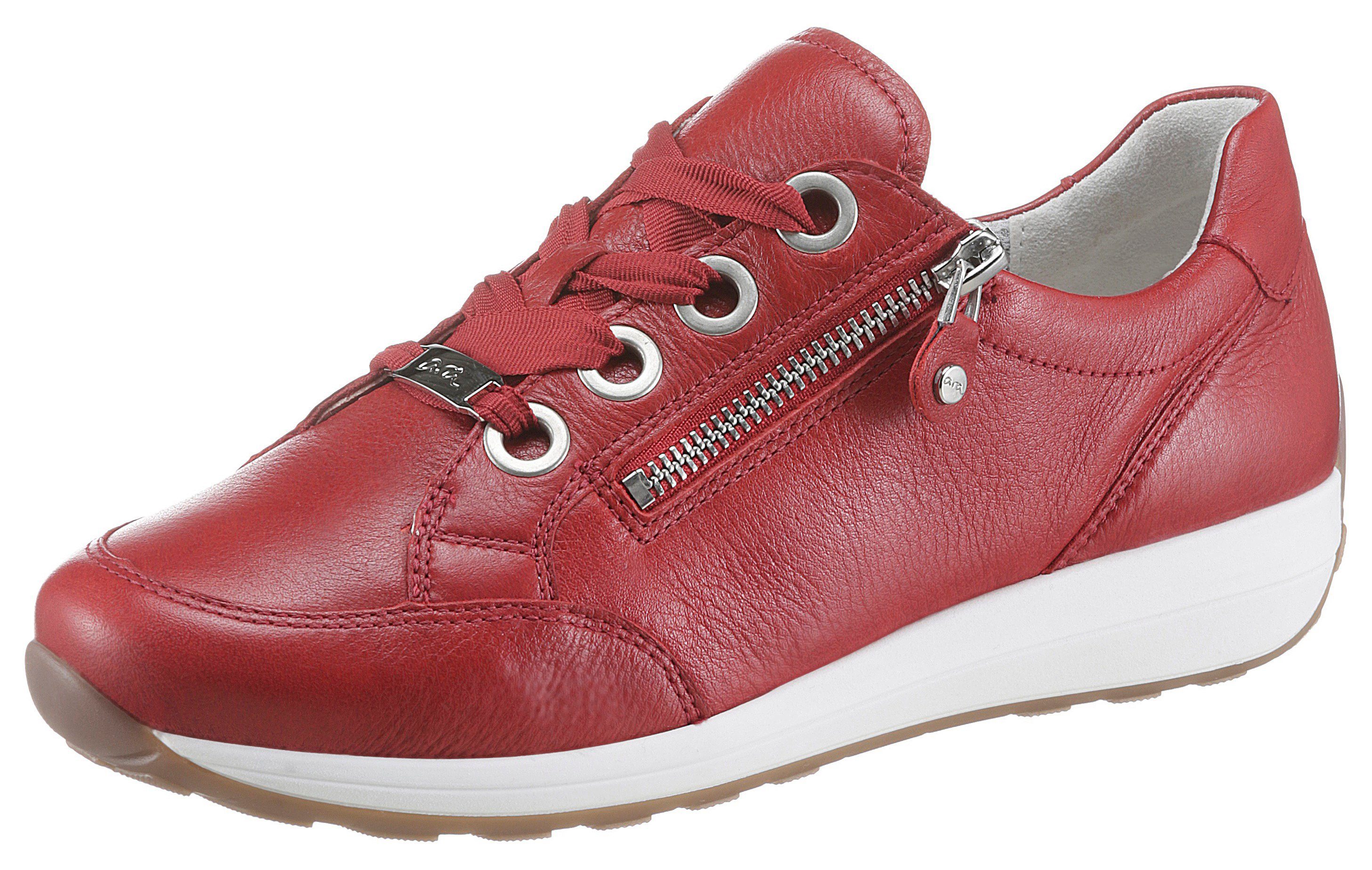 Ara OSAKA Sneaker in bequemer Schuhweite G rot | Sneaker