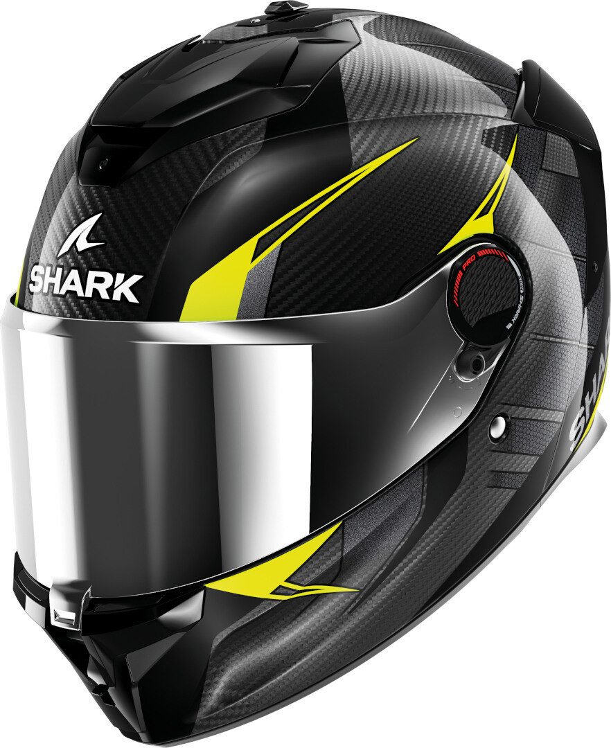 Shark Motorradhelm Spartan GT Pro Kultram Carbon Helm, vorbereitet für Kommunikationssystem,Notfallsystem-Polsterung (EQ