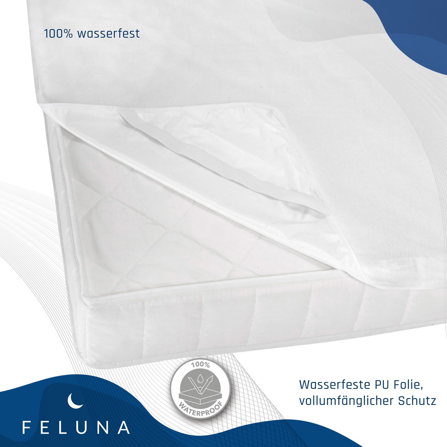 Matratzenschoner wasserdichte Matratzenauflage Feluna, Betteinlage Matratze günstig online kaufen