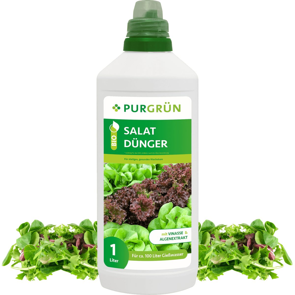 Purgrün Gemüsedünger, Flüssigdünger, BioSalatDünger 1 Liter