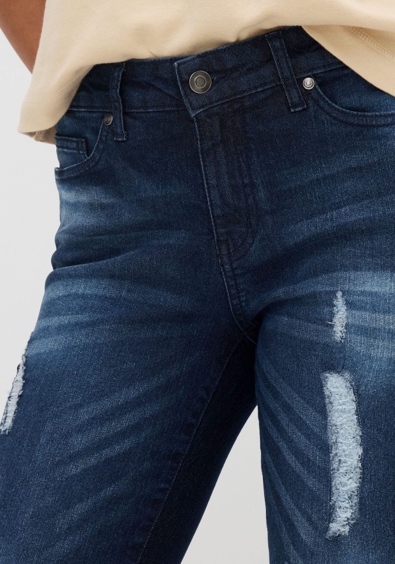 bonprix Skinny-fit-Jeans (1-tlg) Skinny-fit, mit Destroy-Effekten, in vielen Größen erhältlich