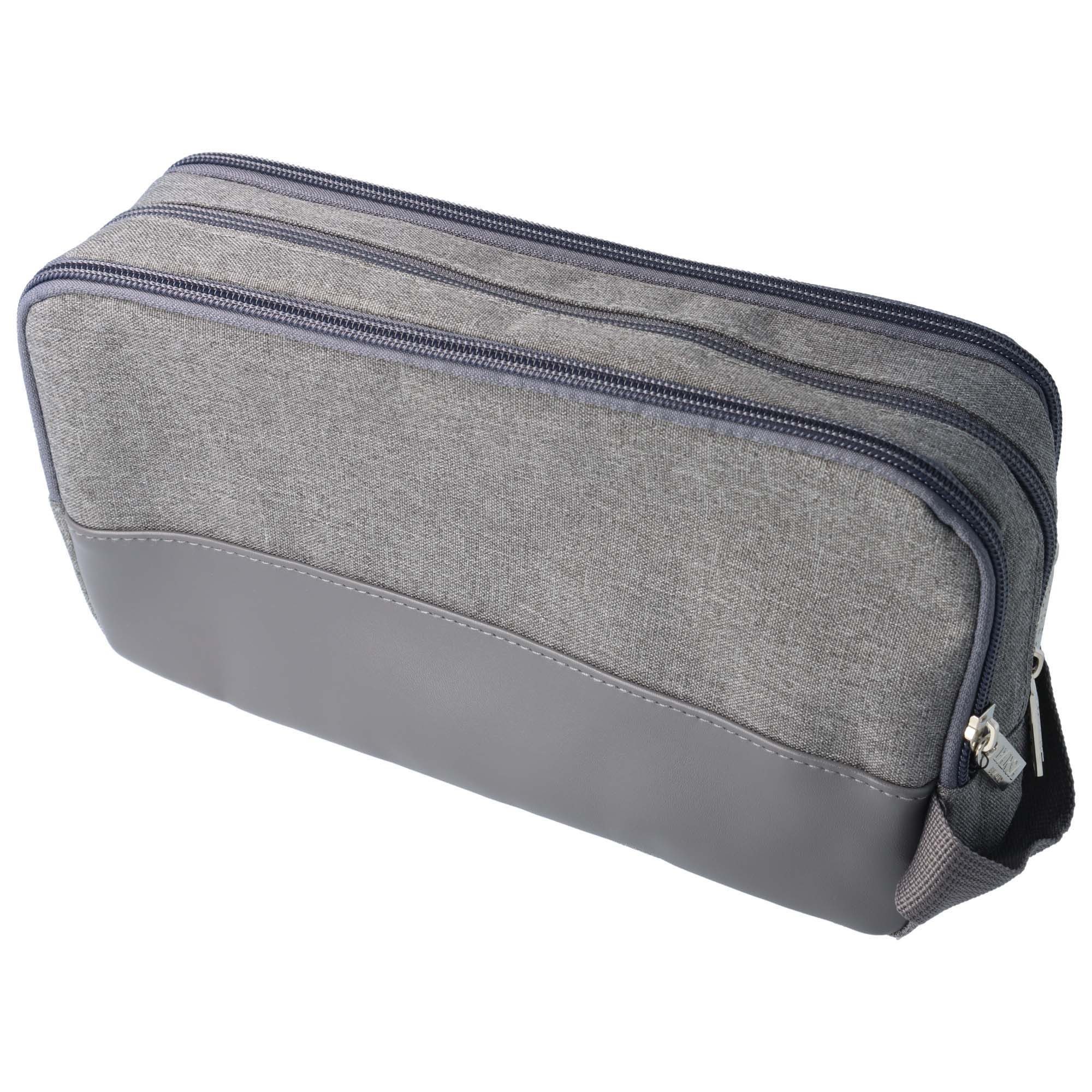 Kulturbeutel Kulturtasche Unisex grau