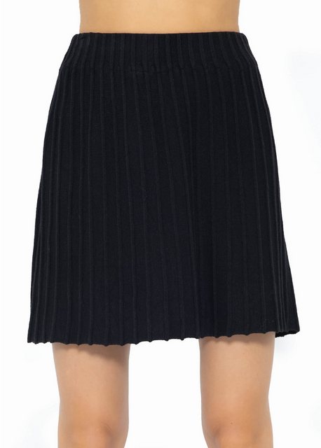 SASSYCLASSY Strickrock Plissierter Mini Strick-Rock Plissierter Mini Strick günstig online kaufen