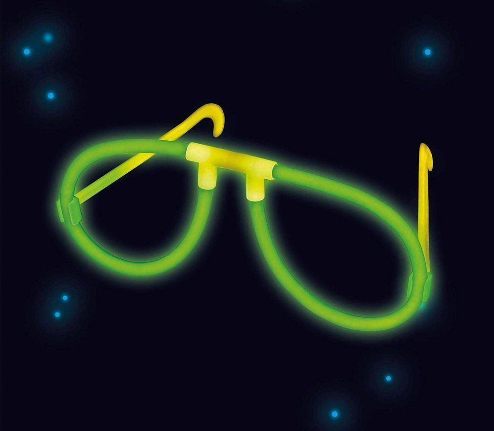 Riethmüller Kostüm Knicklicht Brille Partybrille - Gelb/Grün