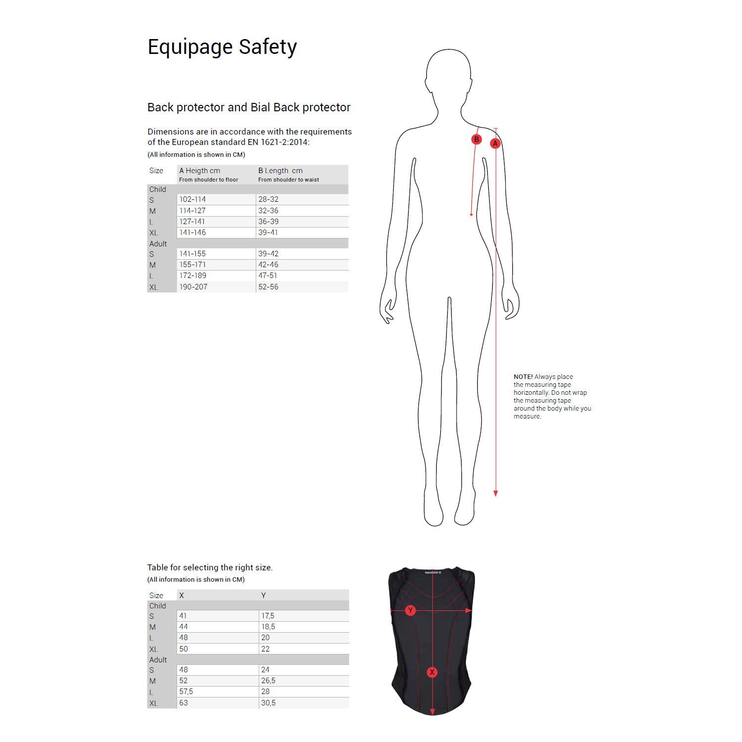 Equipage Protektorenweste Rückenprotector Basic Sicherheitsweste - XS