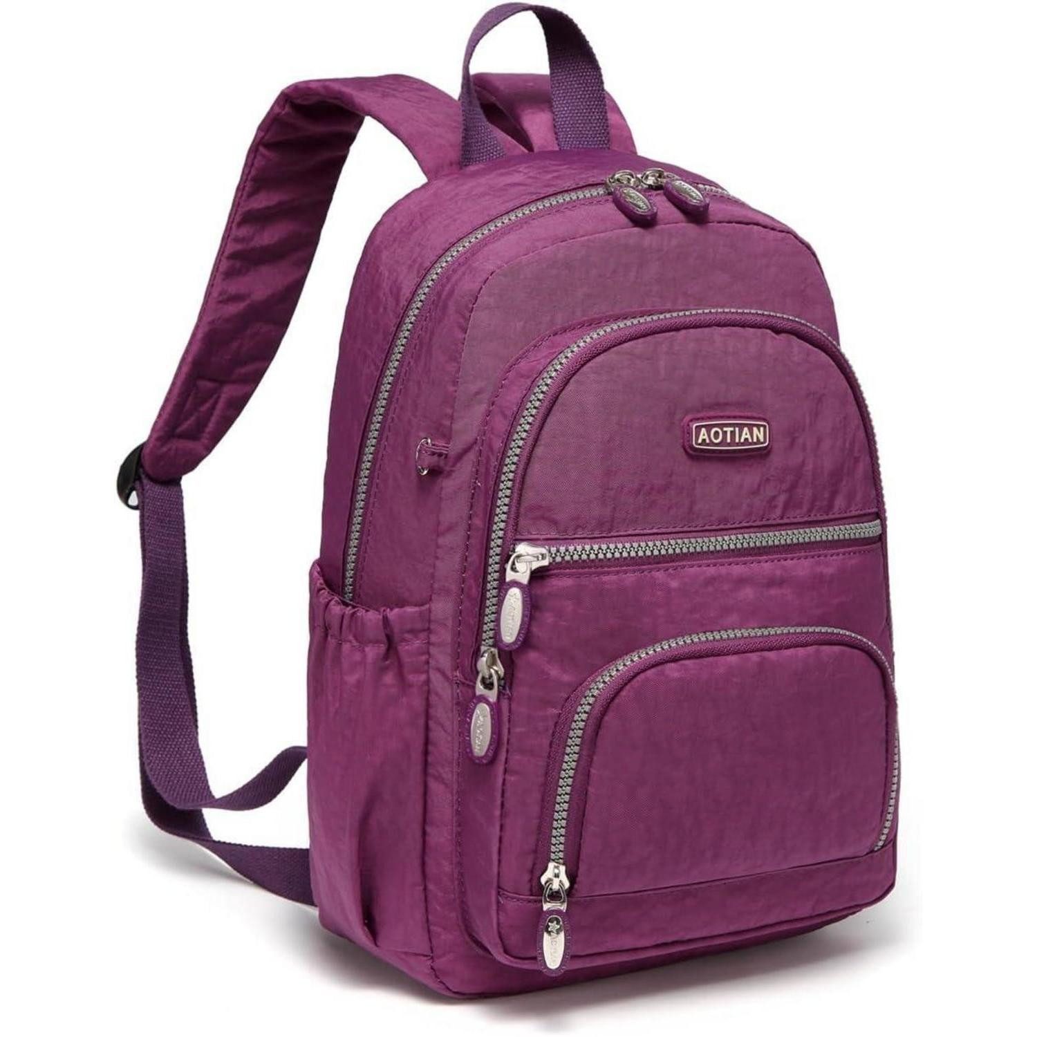 Tagesrucksack Rucksack Damen Tagesrucksack Daypack Nylon Citypack Brunet Violett 9l