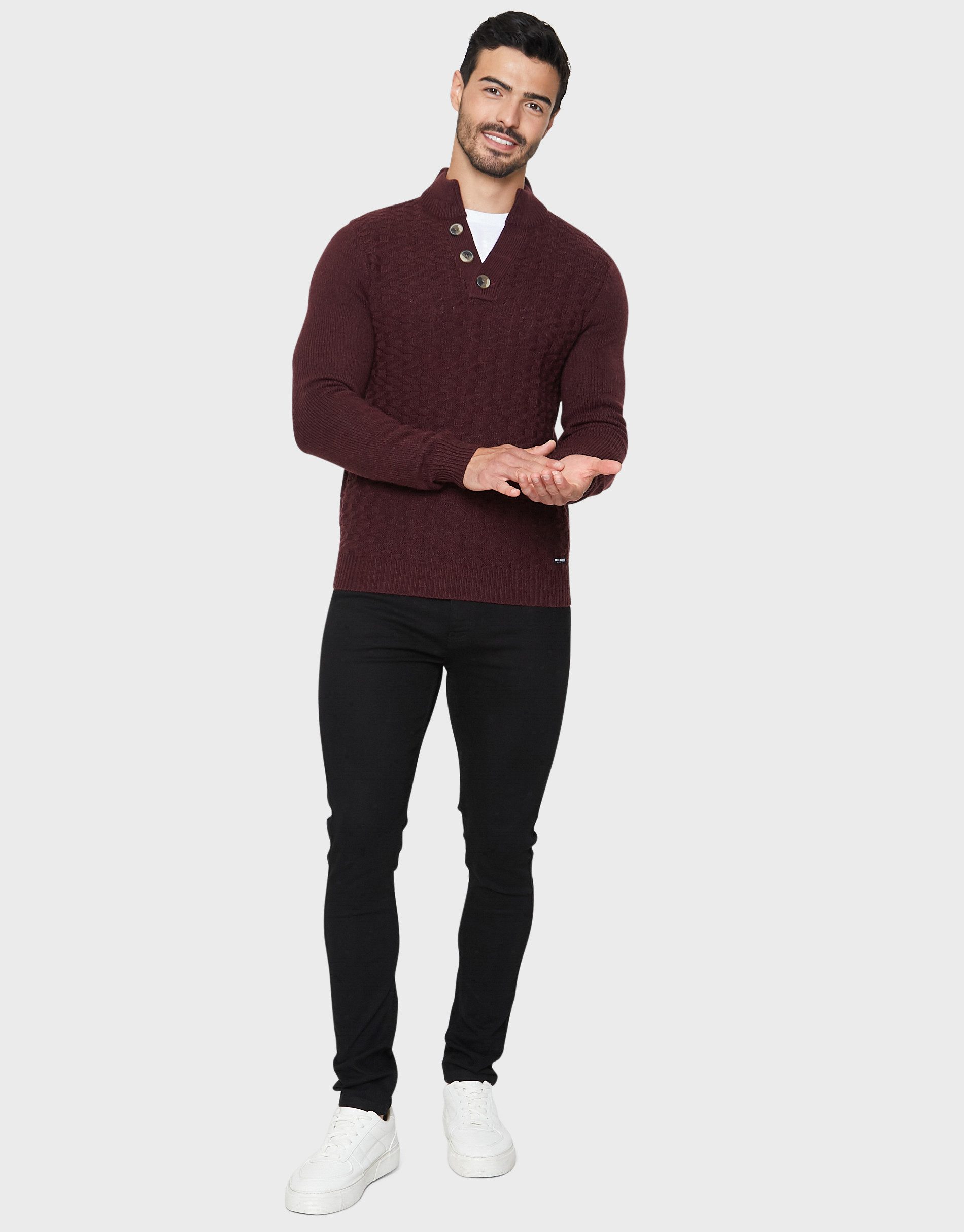 Threadbare Rundhalspullover Kelley (1-tlg) mit V-Ausschnitt günstig online kaufen