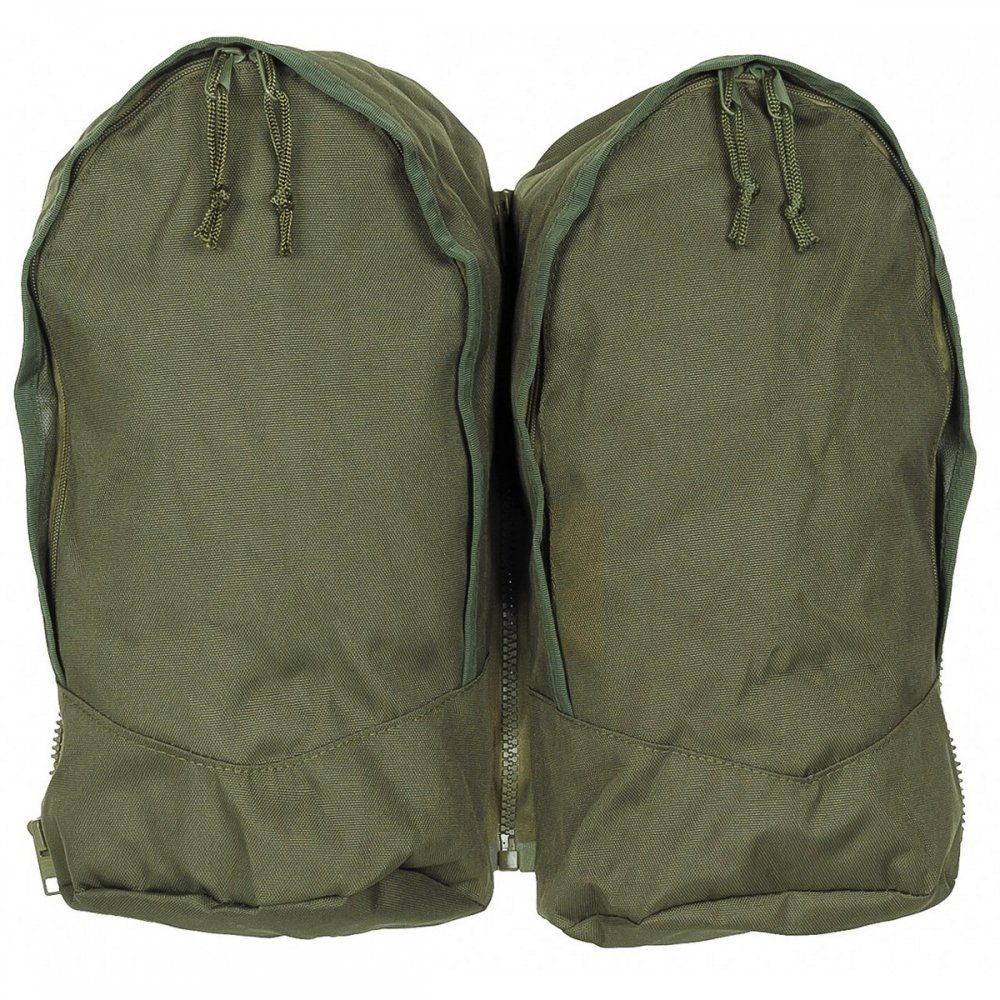 2 Alpin Seitentaschen Rucksack, Trekkingrucksack abnehmbare oliv, MFH 110,