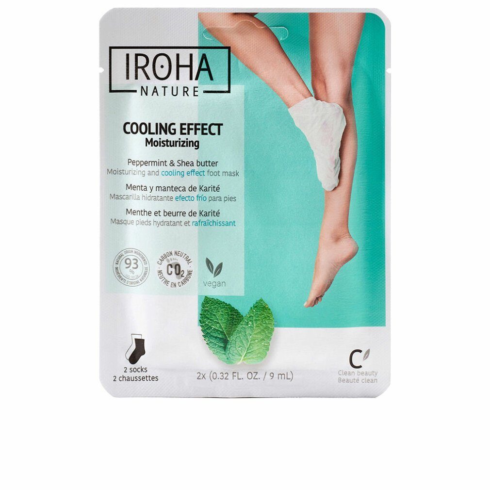 Iroha Fußcreme PEPPERMINT relax foot mask socks 1 u