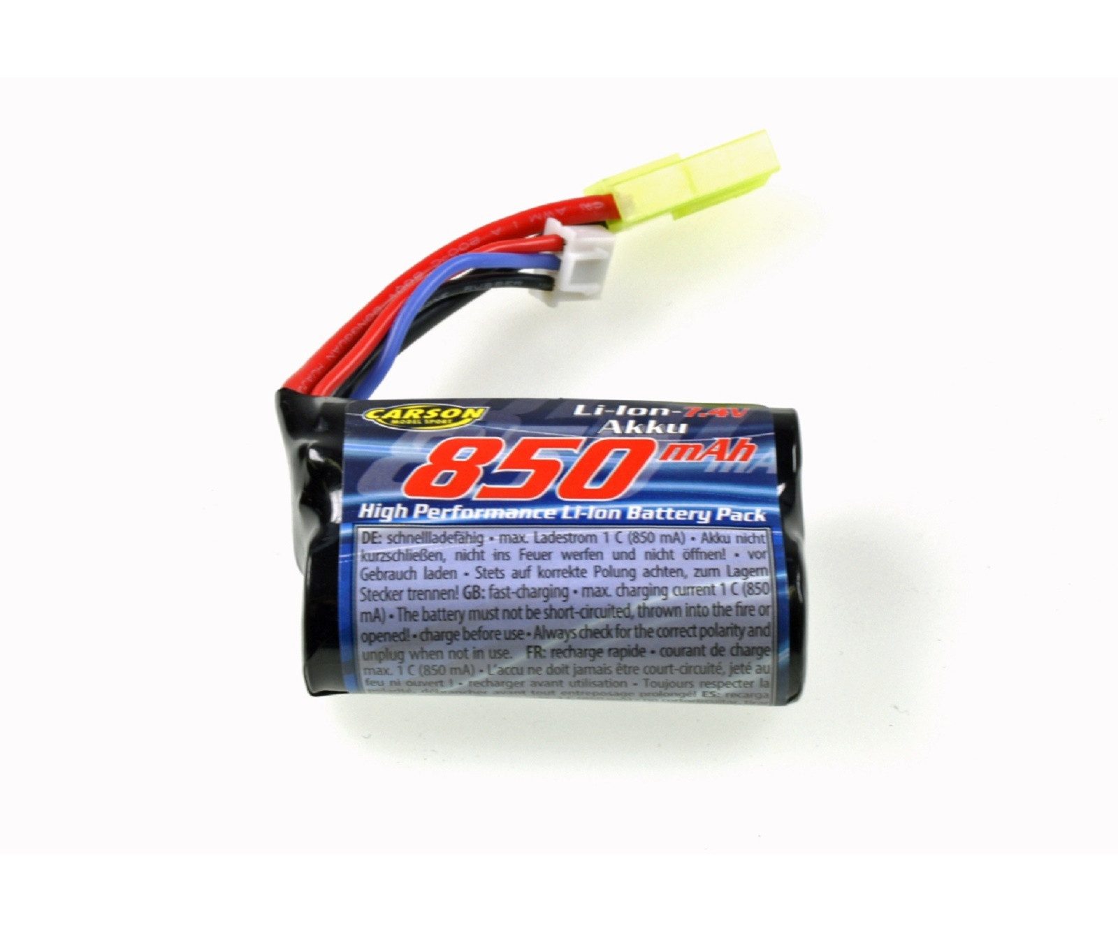 Carson Li-Ion Akku 7,4V/850mAh RC-Ladegerät