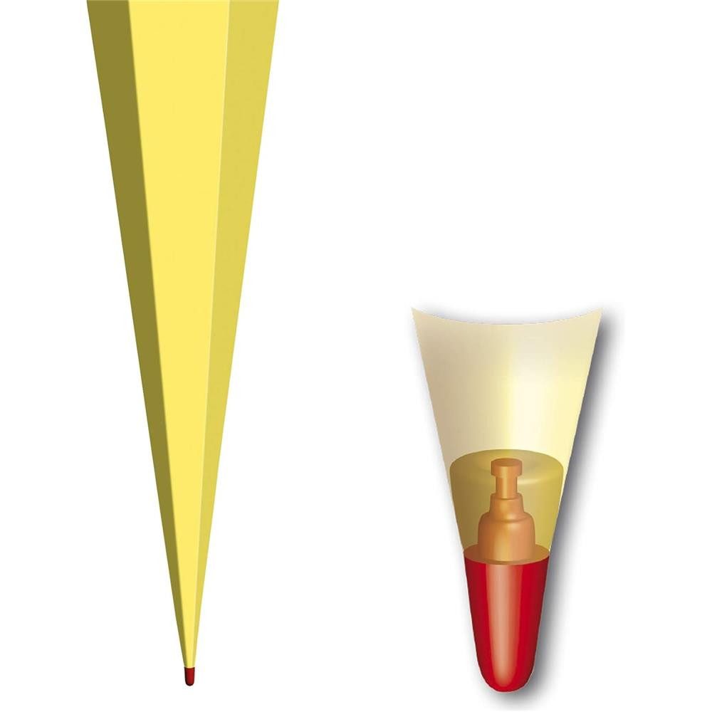 Roth Schultüte Basteltüte zitronengelb, Basteltüte/85 cm eckig zitronengelb, Tüllverschluss,Zuckertüte