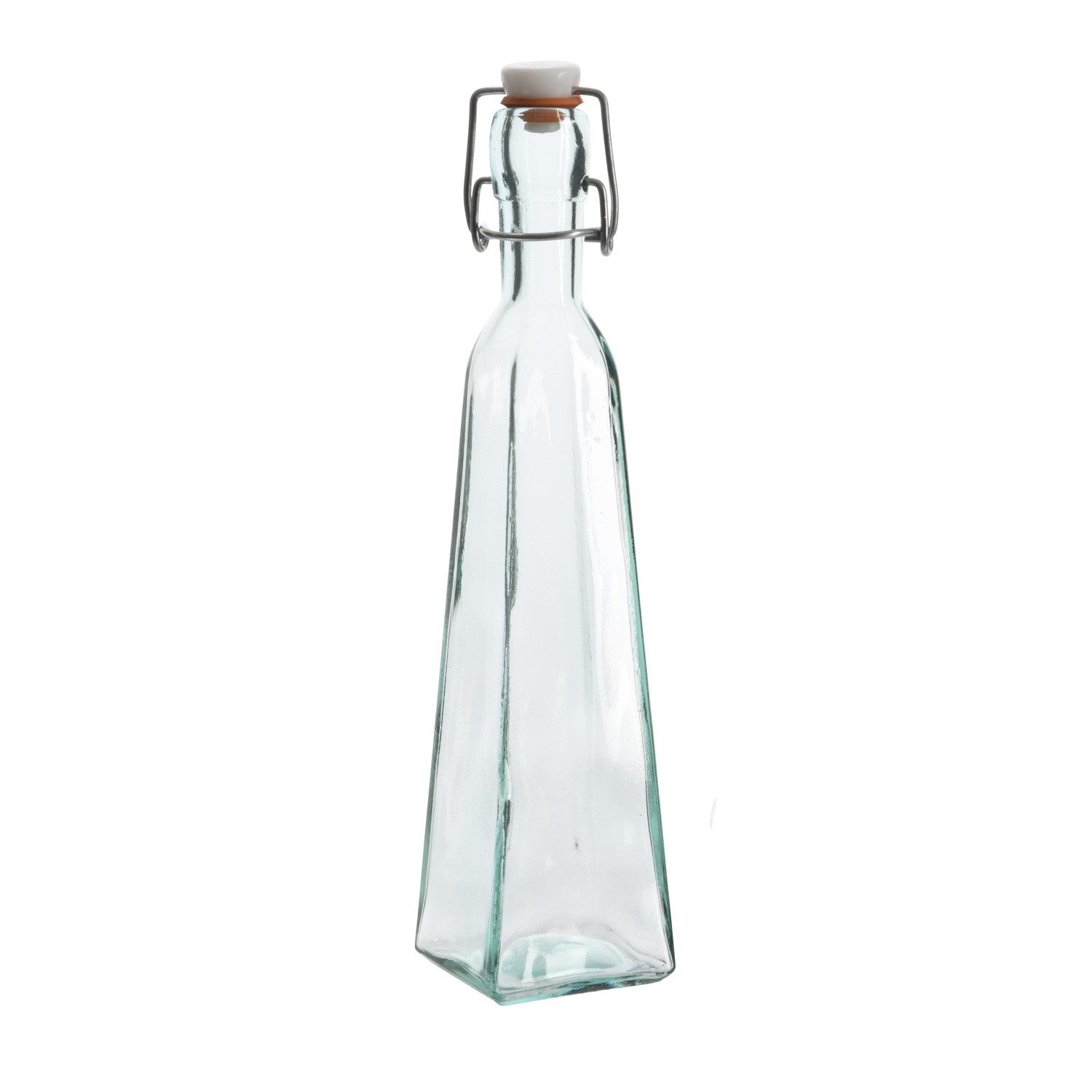 MARELIDA Trinkflasche Glasflasche mit Bügelverschluss Recyclingglas 360ml Vorratsflasche