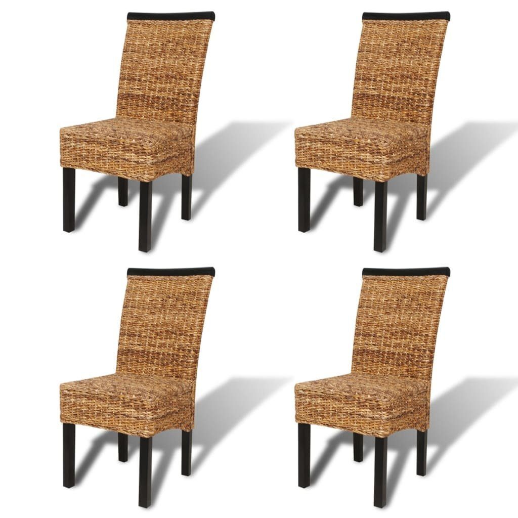 vidaXL Esszimmerstuhl Esszimmerstühle 4 Stk. Abaca günstig online kaufen