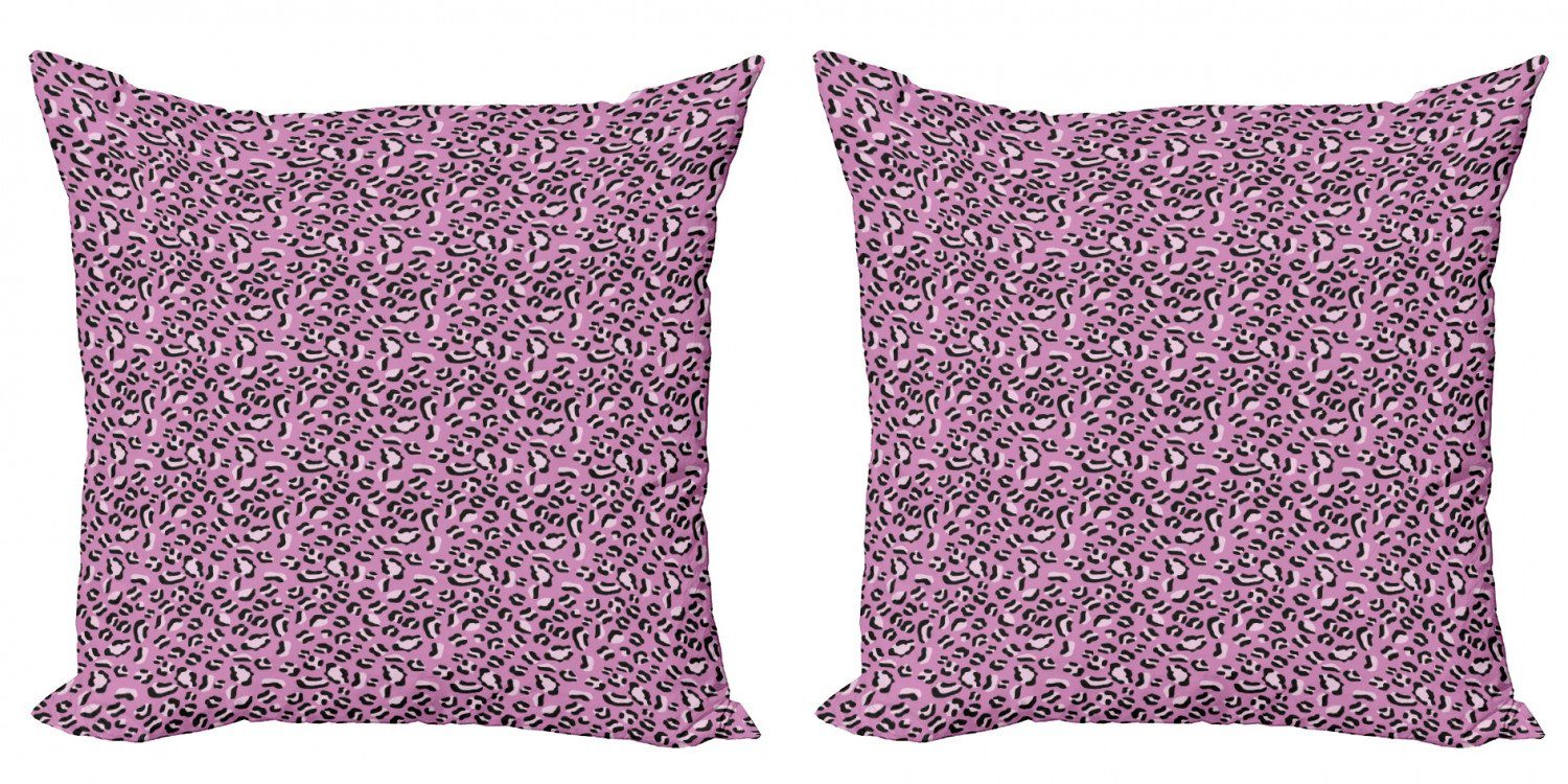 Stück), Haut-Druck-Muster (2 Digitaldruck, Accent Doppelseitiger Gruppe Kissenbezüge Leopard von Abakuhaus Modern