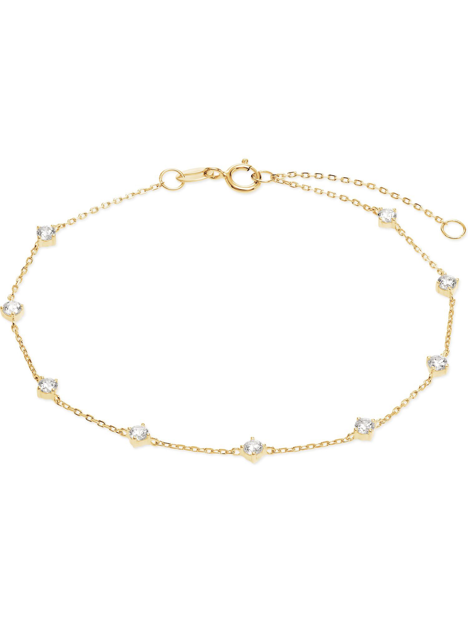 FAVS Silberarmband FAVS Damen-Armband 375er Gelbgold 9 Zirkonia, Modern günstig online kaufen