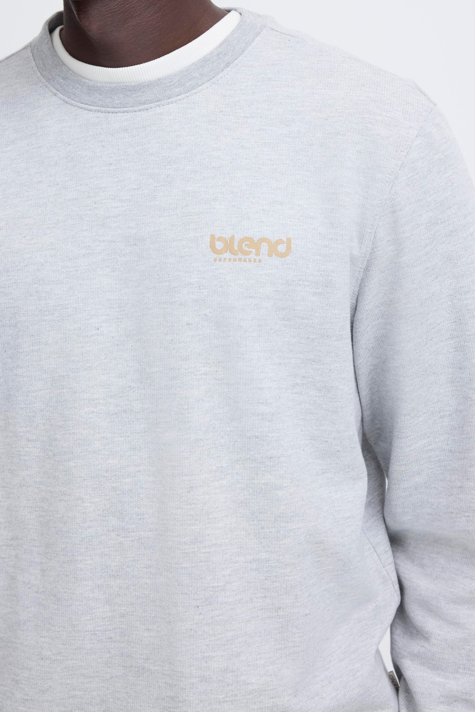 Blend Rundhalspullover BHBrody Lässiges Sweatshirt mit auffälligem Backprint