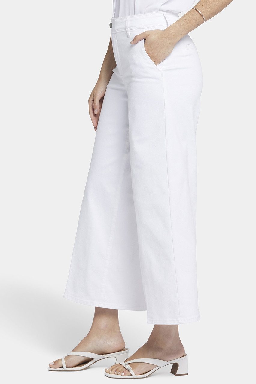 NYDJ Weite Jeans Mona Weite Bein Knöchel Jeans mit hoher Taille