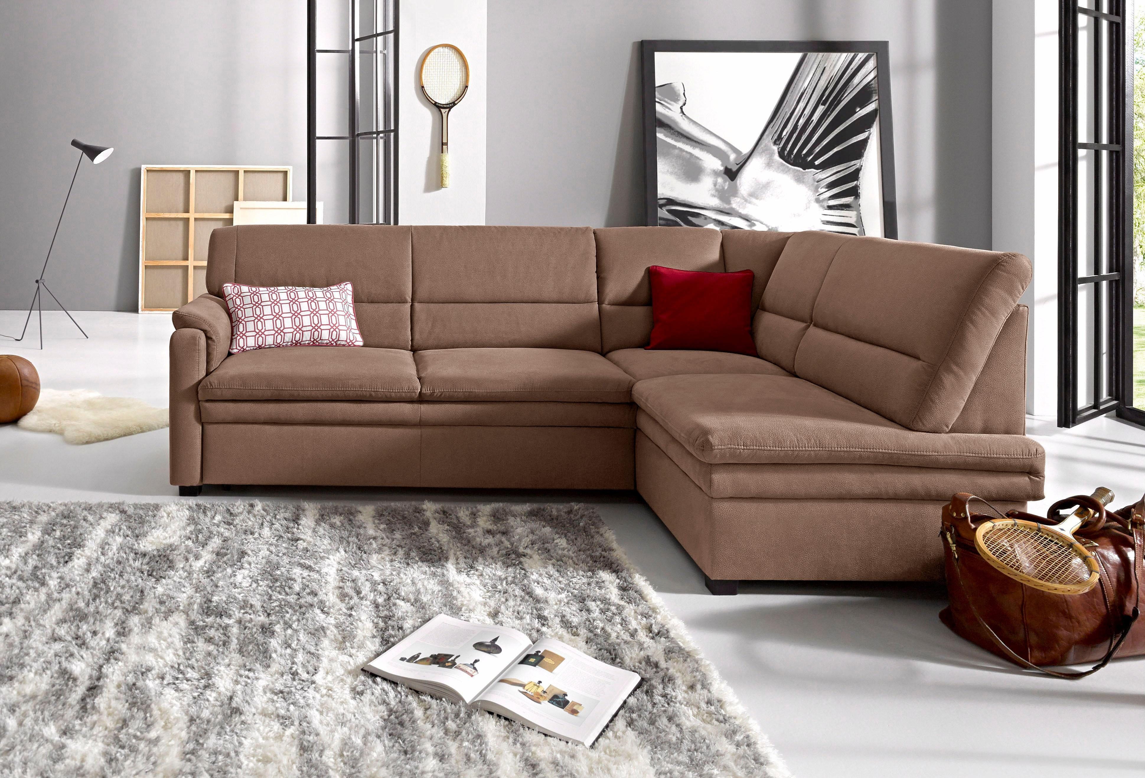 sit&more Ecksofa "Salsa L-Form", mit Federkern, wahlweise mit Bettfunktion günstig online kaufen