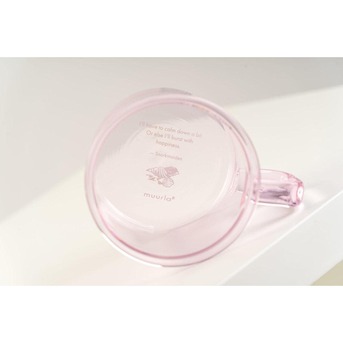 Muurla Kinderbecher Glastasse Mumin Snorkmaiden Pink (350 ml)