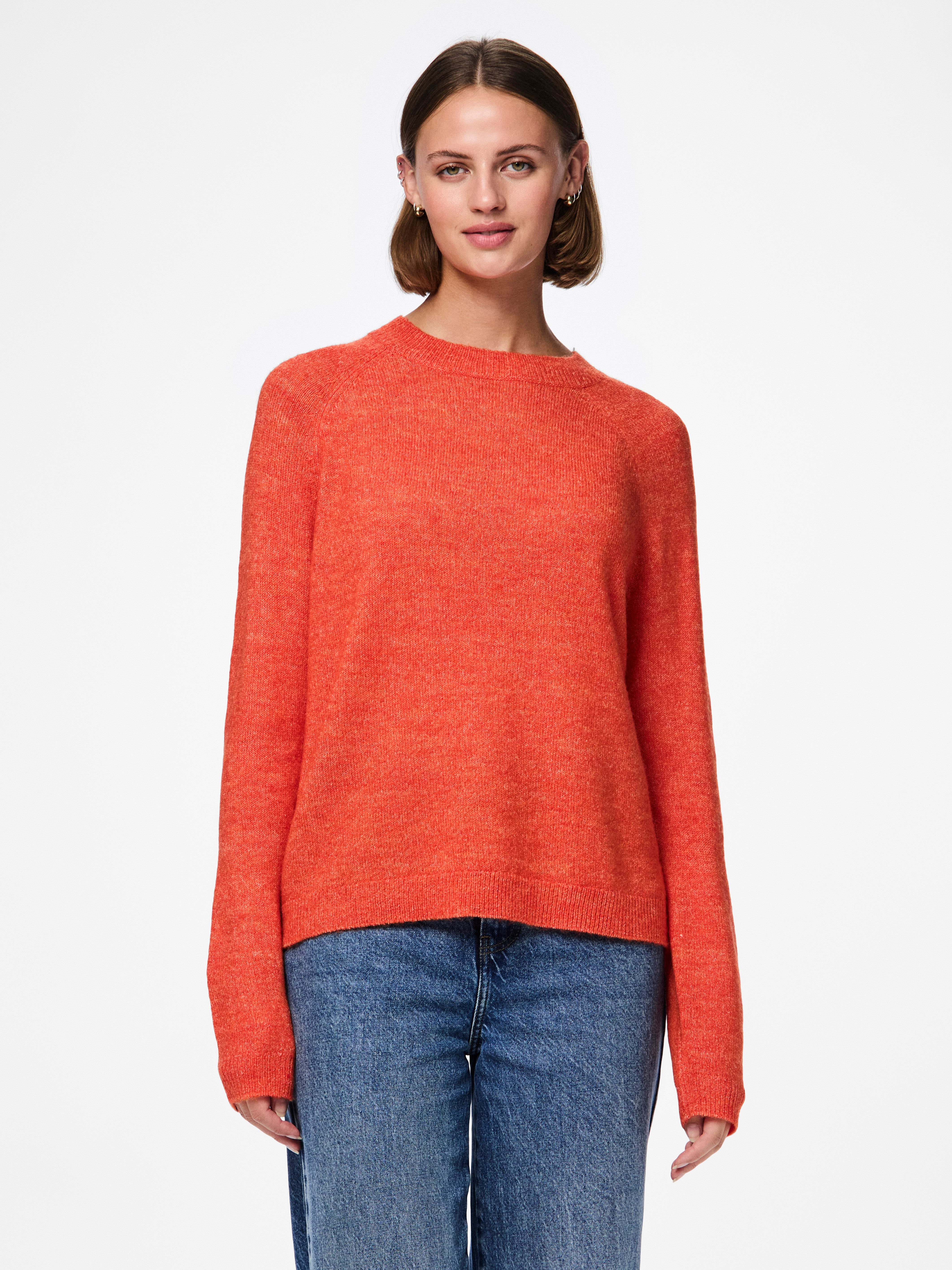 pieces Strickpullover PCJULIANA LS O-NECK KNIT günstig online kaufen