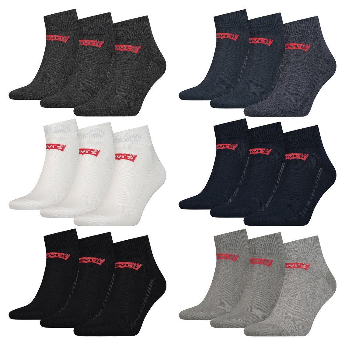 Levi's® Kurzsocken Levis 168SF Mid Cut günstig online kaufen